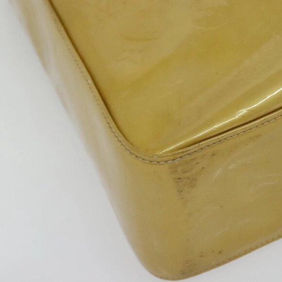 LOUIS VUITTON Monogram Vernis Columbus Tote Bag Beige M91023 LV Auth hk2890 - Picture 9 of 16